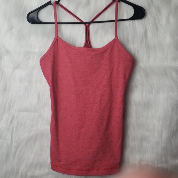 lululemon athletica Tops - Lululemon Athletica Power Y Red Tank Top